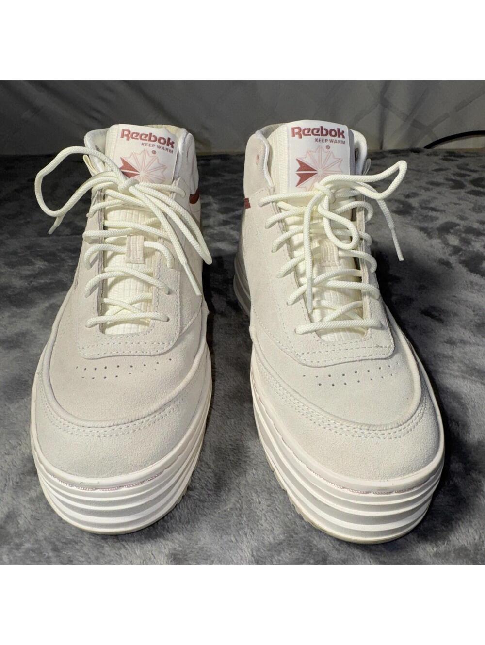 Reebok Keep Warm High Platform Sneakers – Women’s Size 8 Suede Winter Shoes